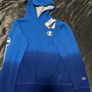 BOYS Champion Blue Gradient Hoodie BRAND NEW